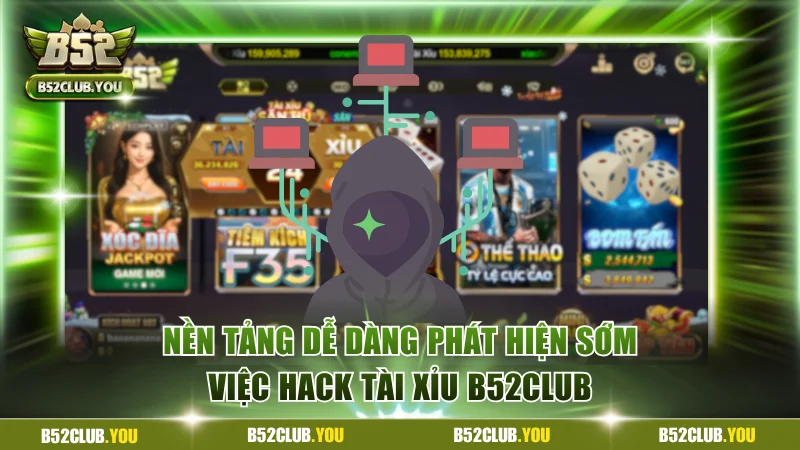 Nền tảng dễ dàng phát hiện sớm việc hack tài xỉu B52Club